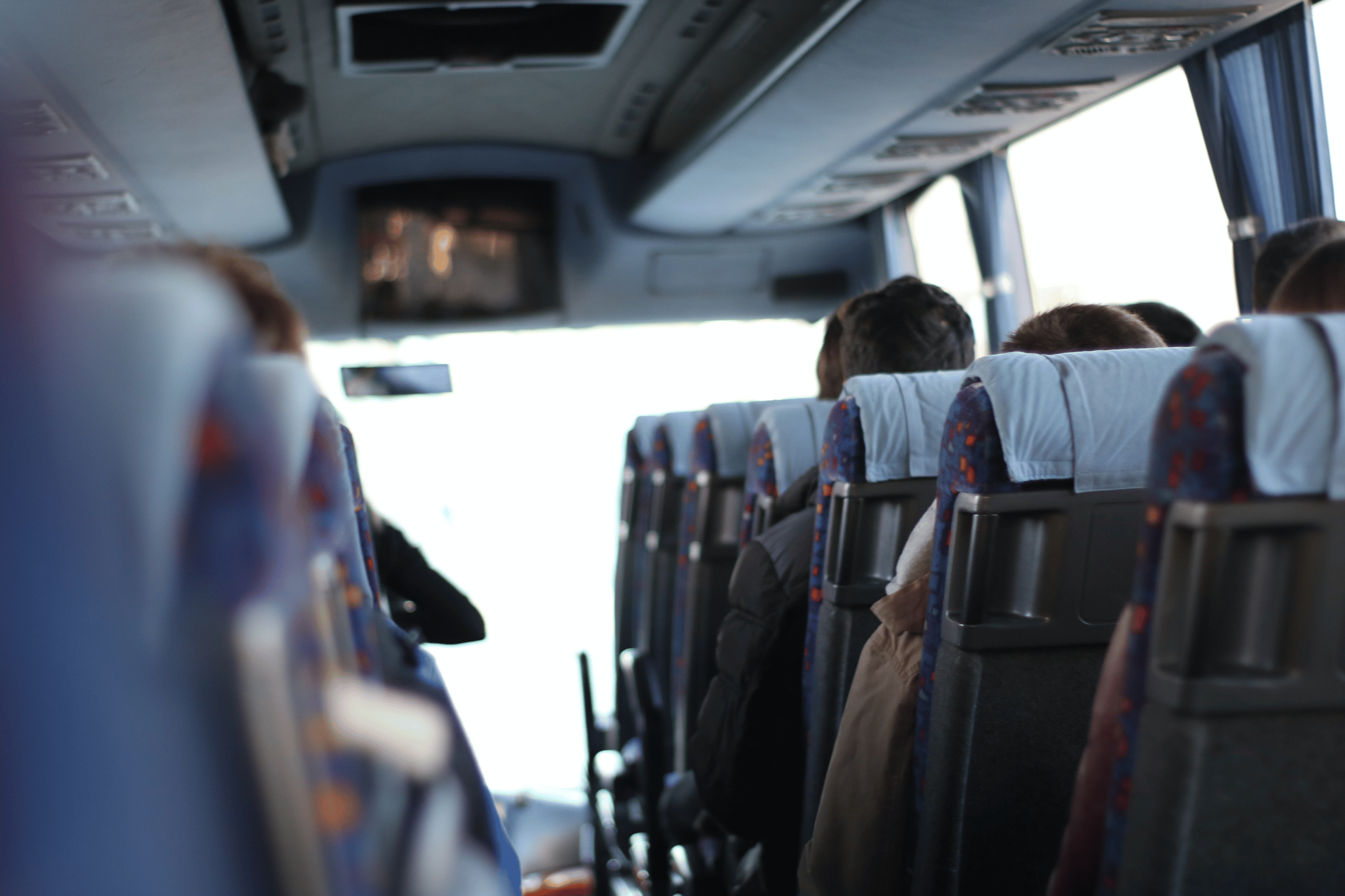 Passengers on a buss