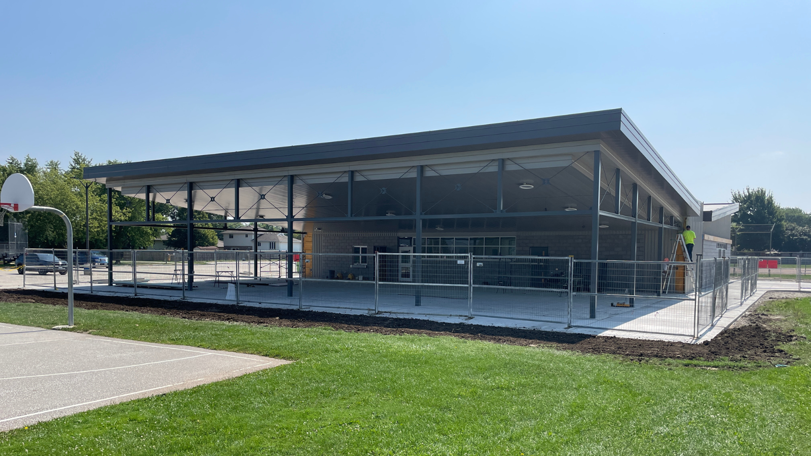 Construction progress of Cottam facility, as of August 2025