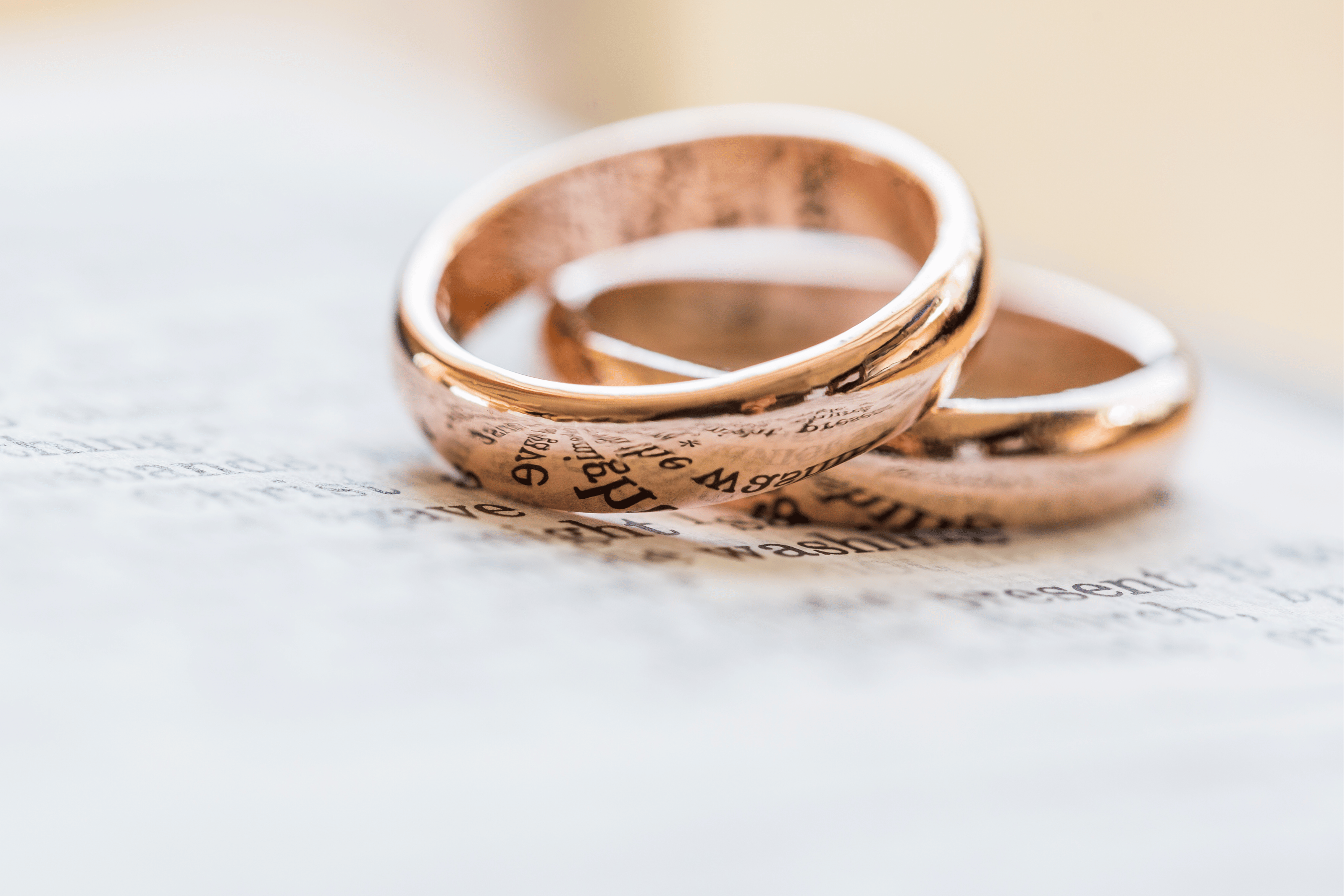 Gold wedding rings