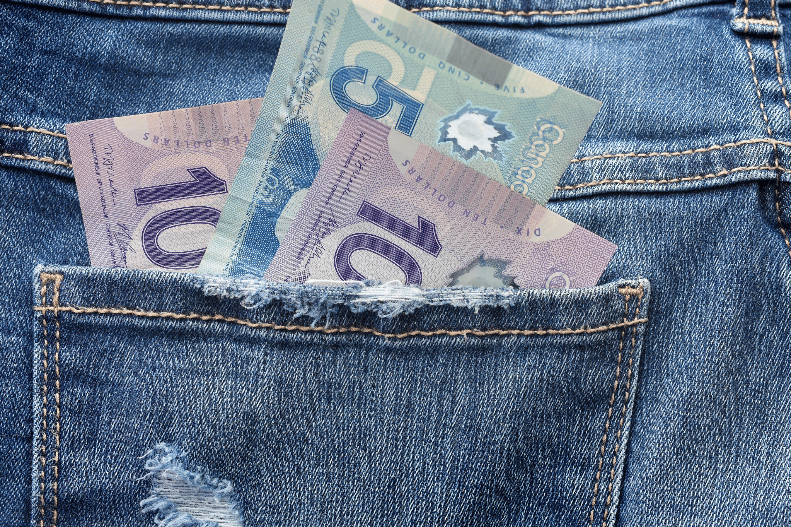 Money in back pocket