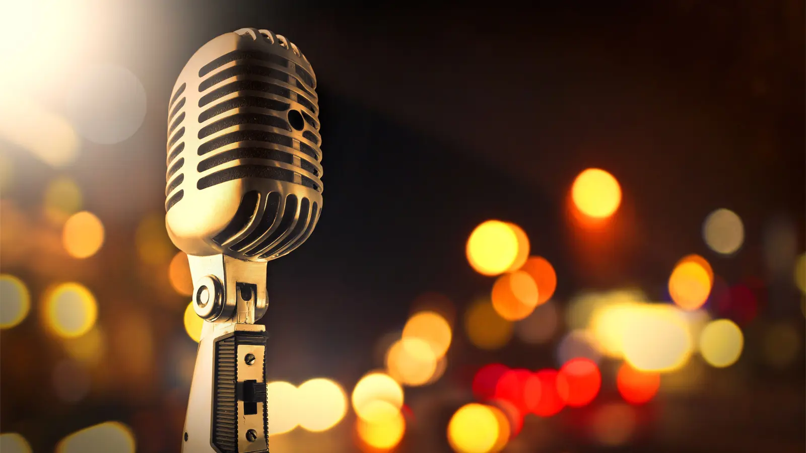 Microphone on stage